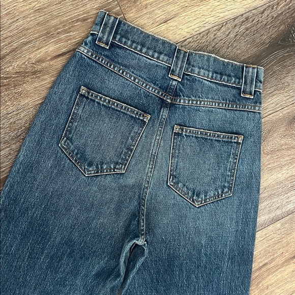 Khaite “Albi” High-Rise Straight Jeans In Med Wash - Picture 9 of 13